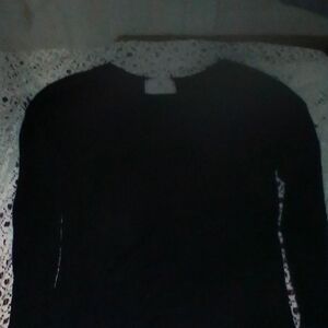 Express Black Long Sleeve Women's Top